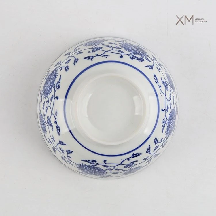 Vintage Floral Blue And White Porcelain Bowl